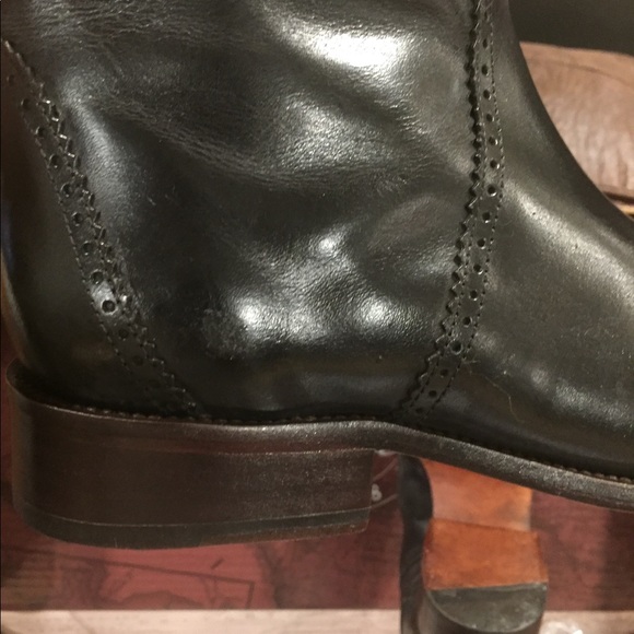 LUCCHESE WOMEN'S MID SIZE BOOTS I4924 BLACK/Brown. - Picture 7 of 7